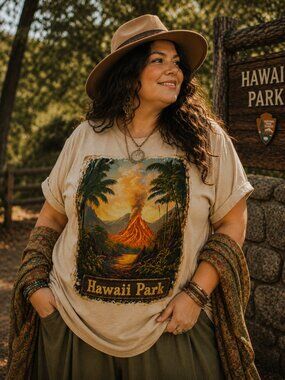 HAWAII PARK HATMAN ORIGINALS VINTAGE STYLE T SHIRT TEE